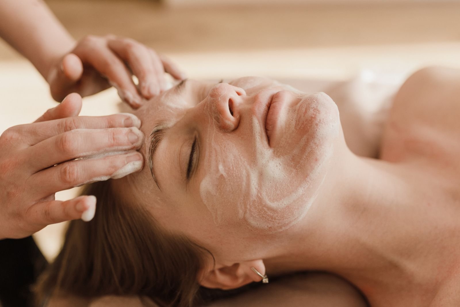 Facial care — illustrative stock photo